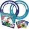 Activ Life 2 Pack Flying Rings for Kids, Fun Beach Toys, Gifts for Boys & Girls Aged 3-14, Cool Family Outdoor Games, Play at Playground, Easter Basket Fillers Birthday Presents, Navy/Teal